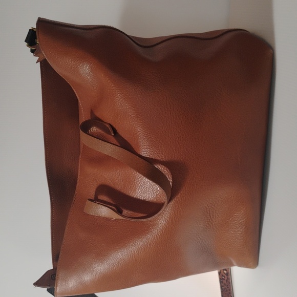 Madewell Brown Tote with Leopard Strap - Picture 5 of 12